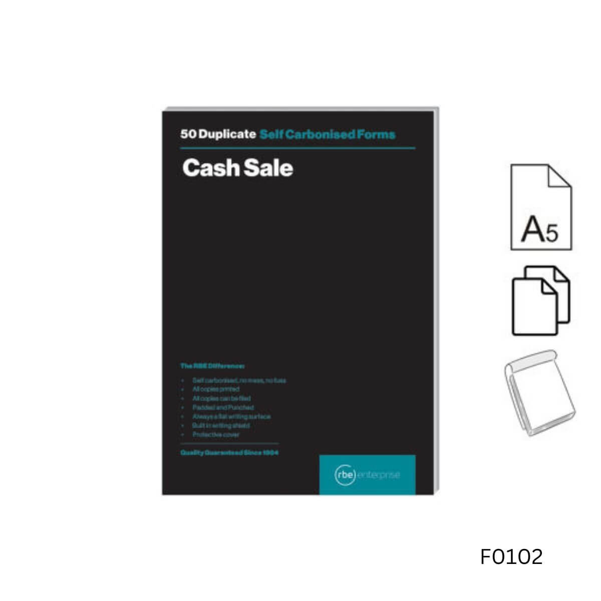 Cash Sales Duplicate A5 Pad
