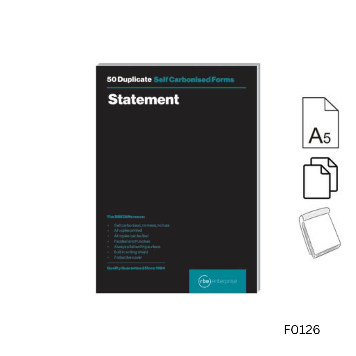 A5 Duplicate Statement Pad
