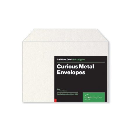 Curious Metal White Gold C6 Envelopes