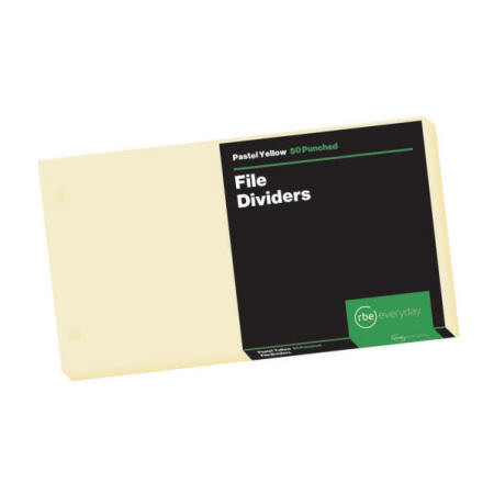 Pastel Yellow File Dividers