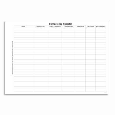 Security Competence Register