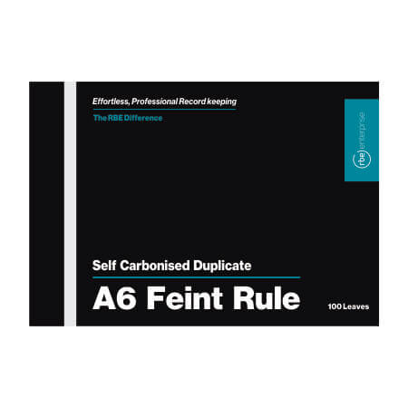 NCR A6 Feint Rule Pad Duplicate