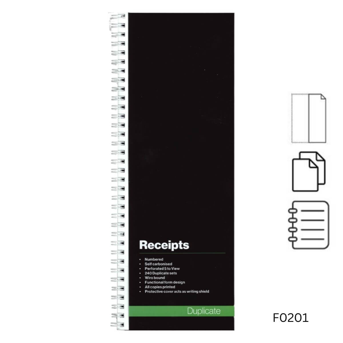 F0201 Duplicate Receipt Books