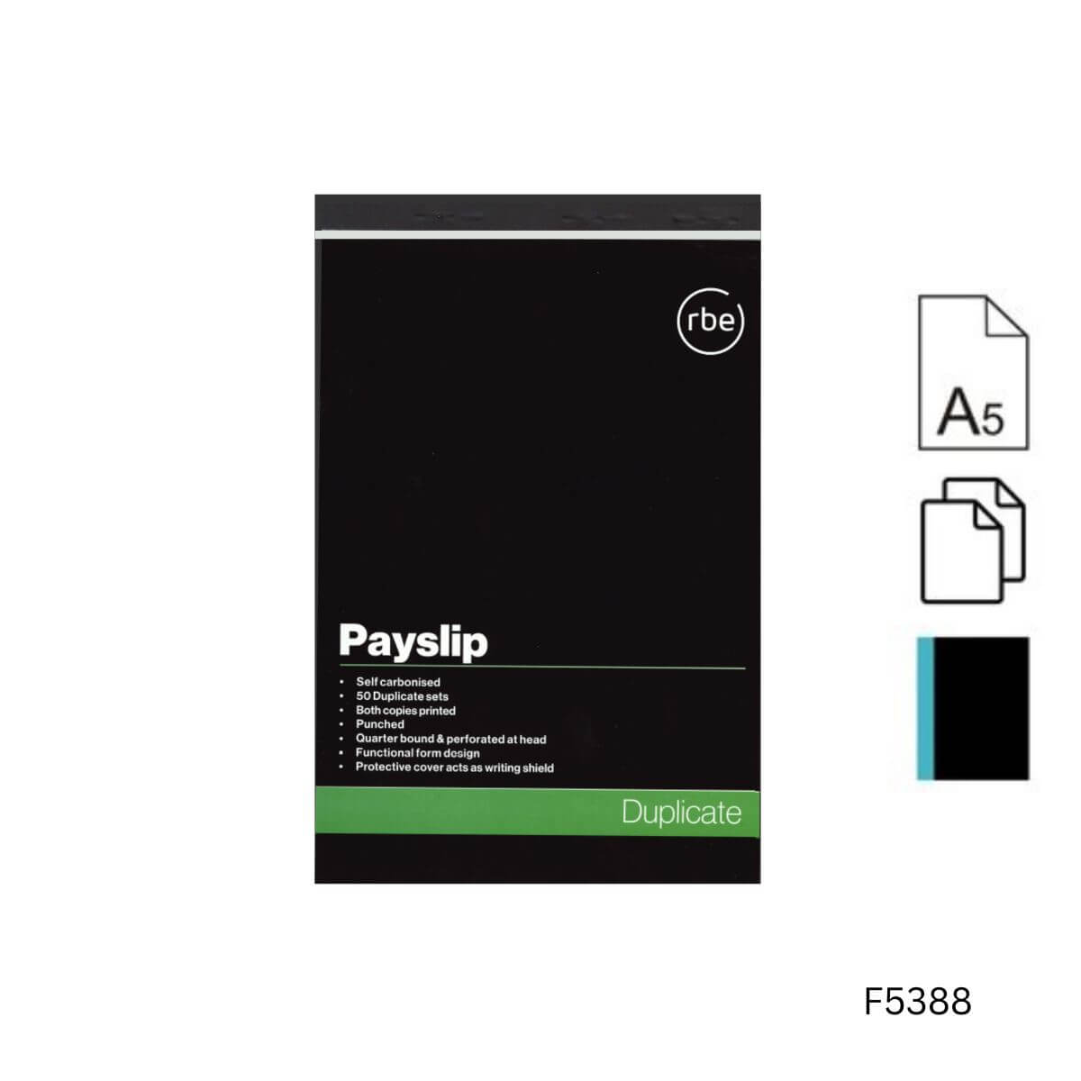 Duplicate A5 Payslip Quarter Bound Book