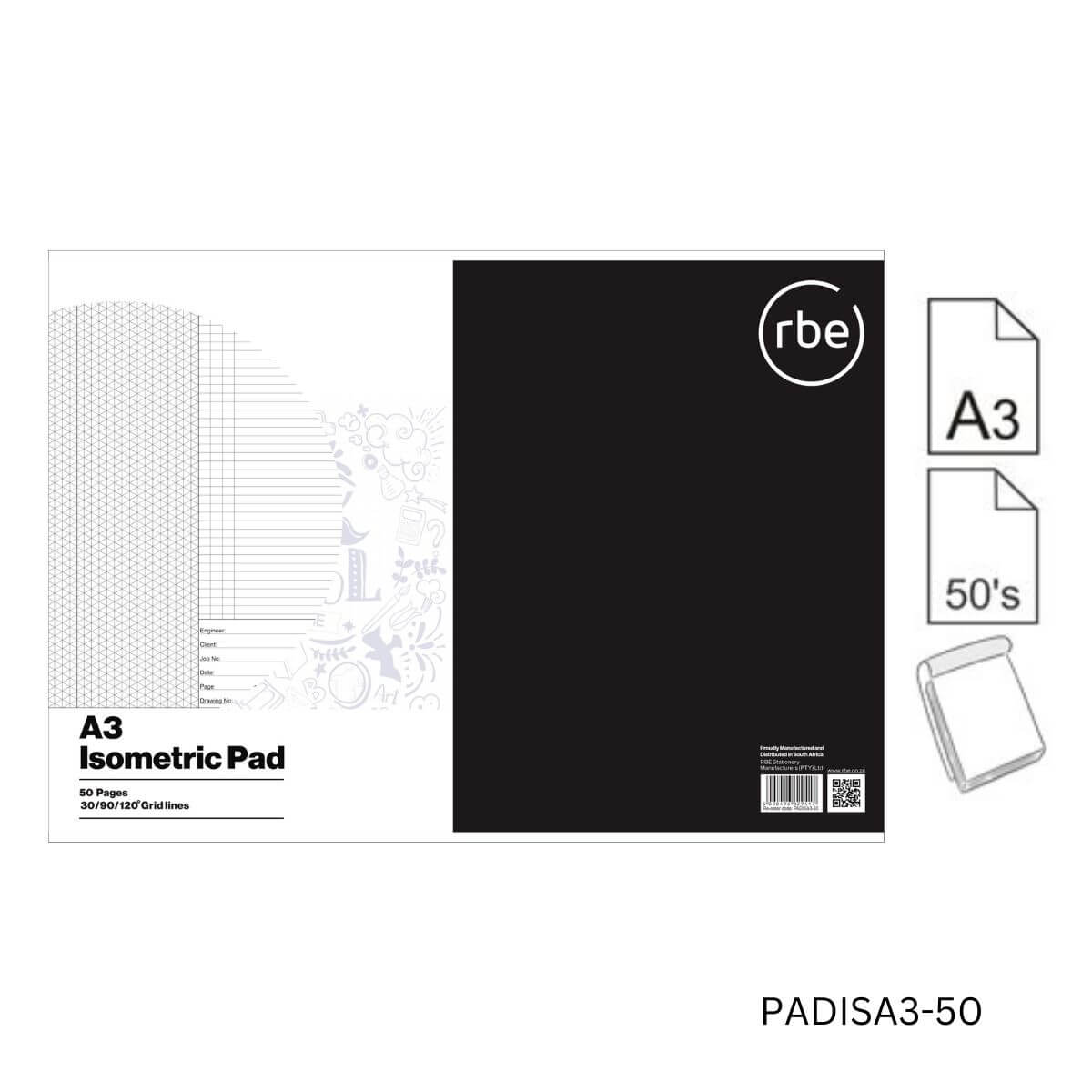 Isometric A3 Graph Pad
