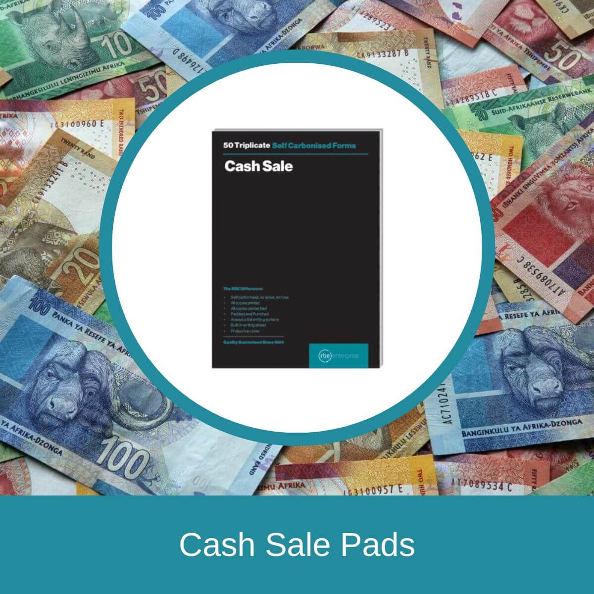 Cash Sale Pads Product Options
