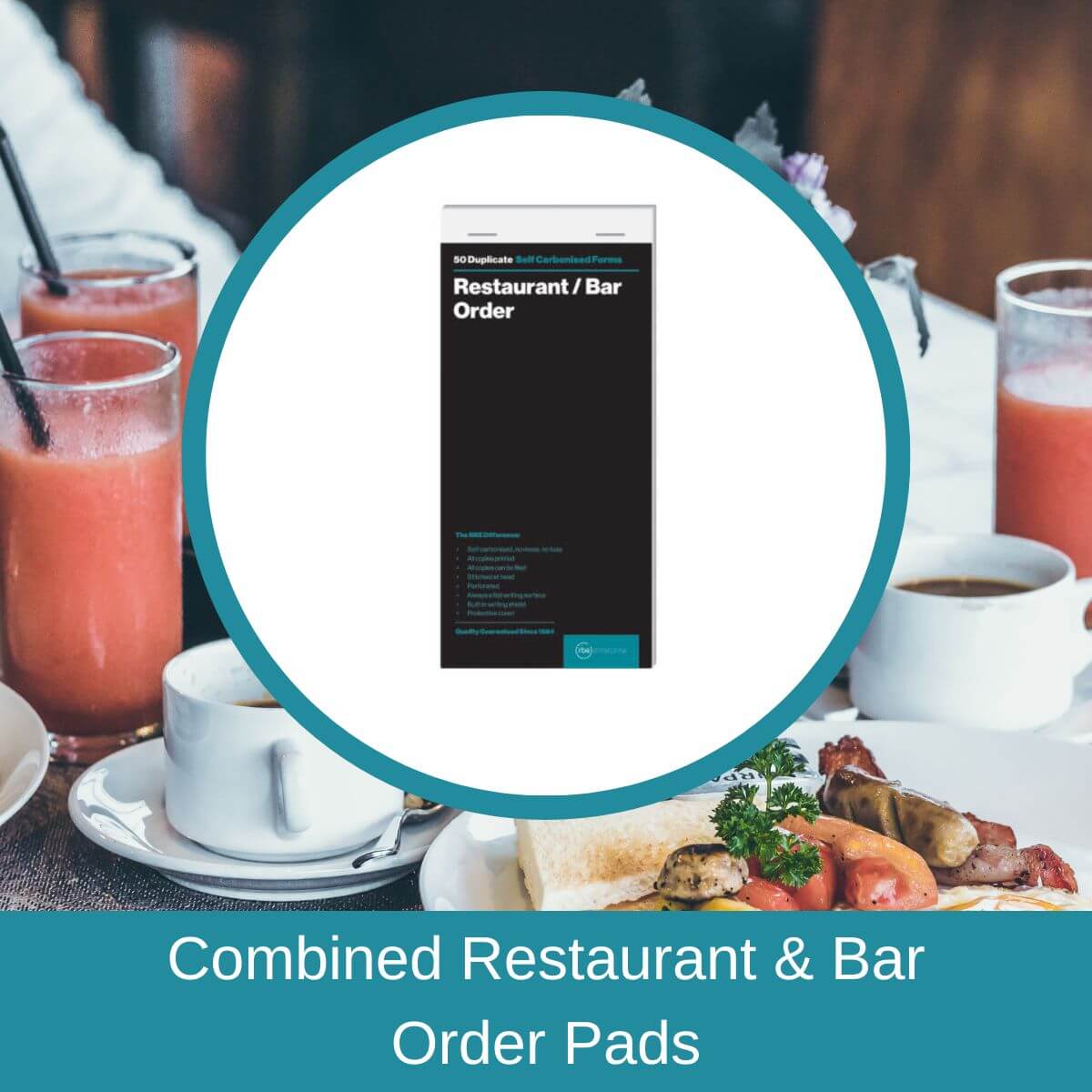 Combined Bar & Restaurant Order Pad Options