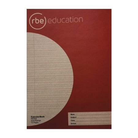NDSG 4mm 72 Page A4 Exercise Book