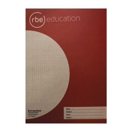 Quad Ruled 5mm 72 Page A4 Exercise Book