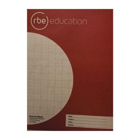 Quad & Margin 17mm 72 Page A4 Exercise Book