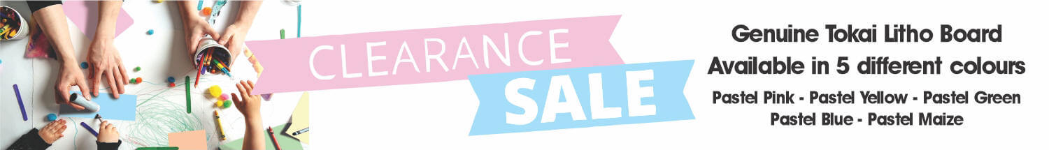 Clearance Sale Banner- Pastel Board
