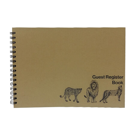 Guest Register Book - Wildlife