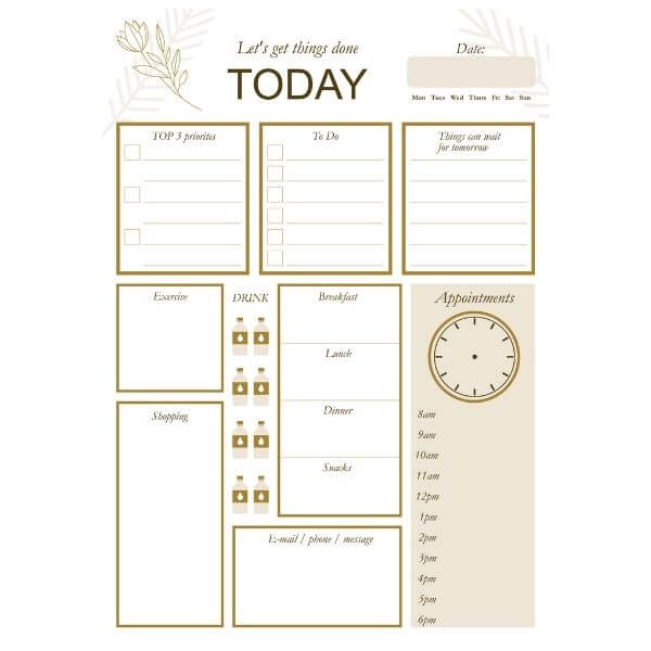 Let's Get Things Done Today Planner