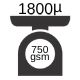 1800 micron or 750gsm