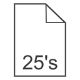 25 Sheets