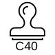 Colop Printer C40 Stamp - 6 Text Lines