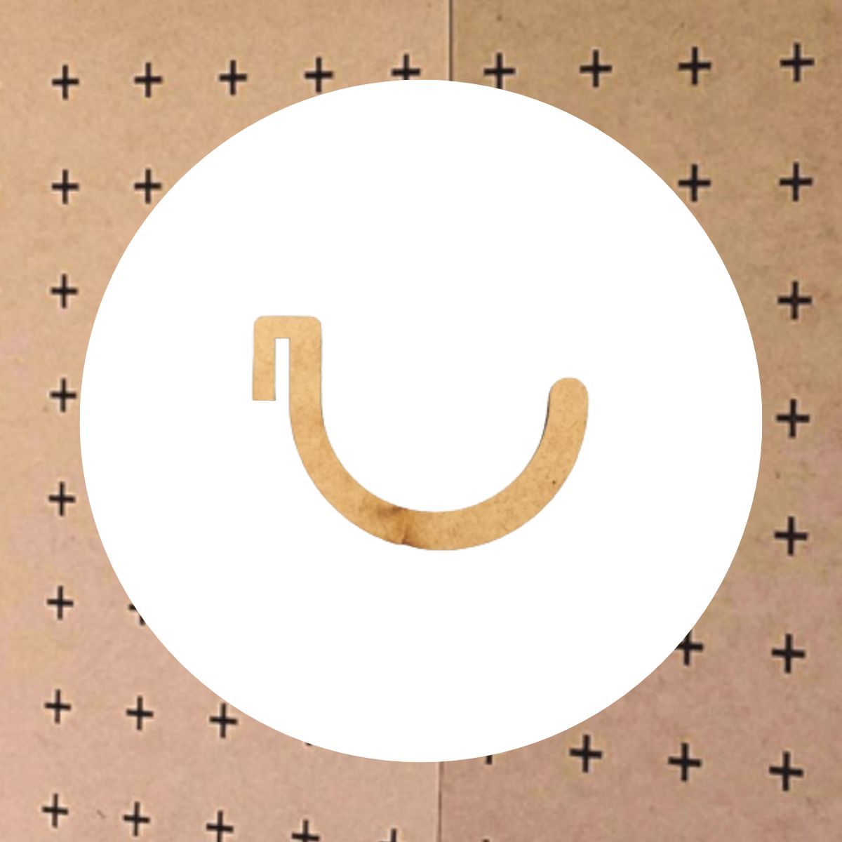 Large Circular Hooks for Laser Cut Peg Board