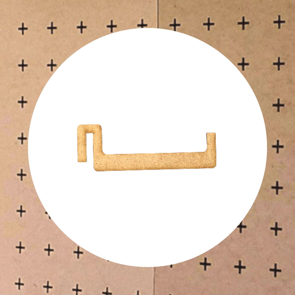 Short Straight Hooks for Laser Cut Peg Board