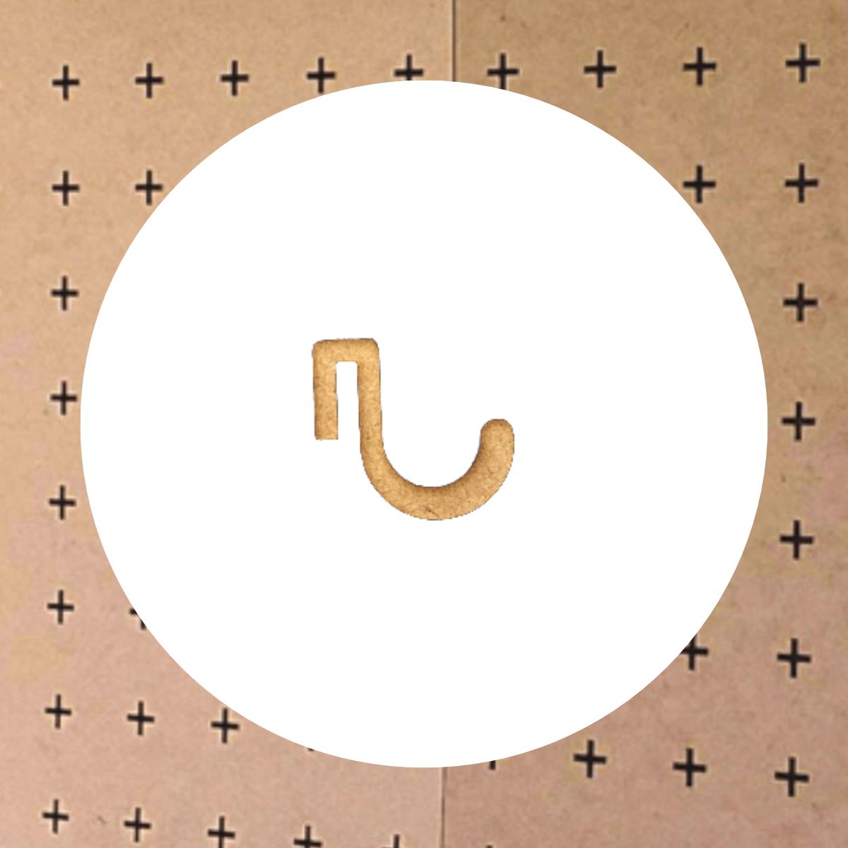 Small Circular Hooks for Laser Cut Peg Board