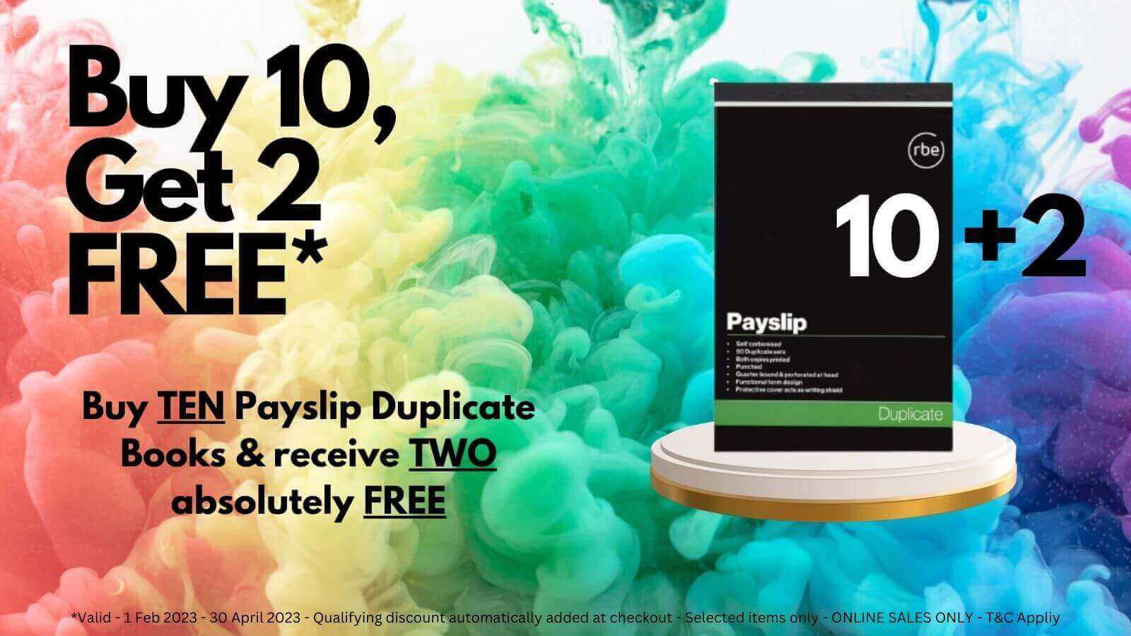 Buy 10 get 2 Free Promo - 1 Feb to 30 April 2023