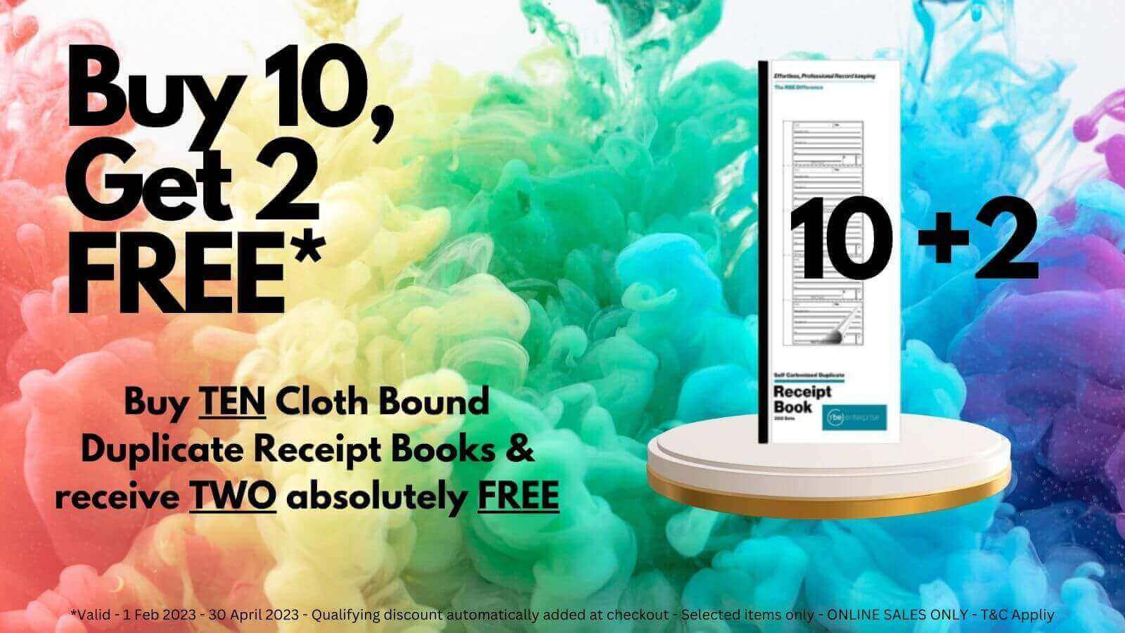 Buy 10 get 2 Free Promo - 1 Feb to 30 April 2023