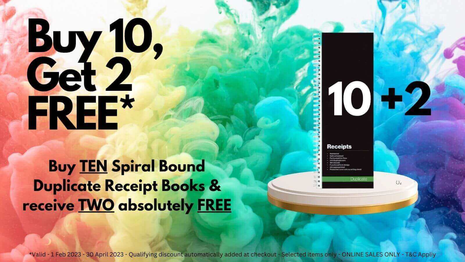 Buy 10 get 2 Free Promo - 1 Feb to 30 April 2023