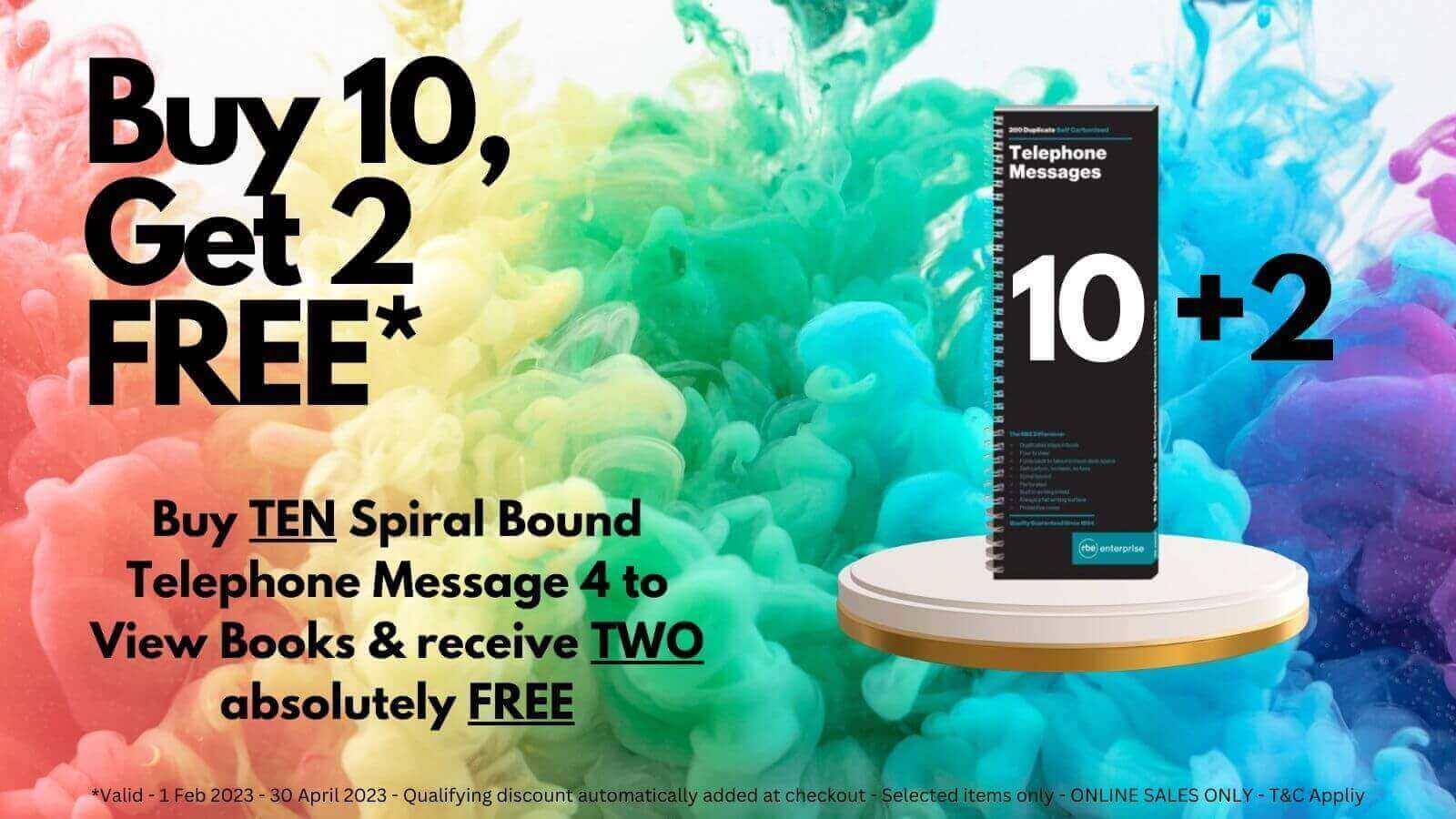 Buy 10 get 2 Free Promo - 1 Feb to 30 April 2023