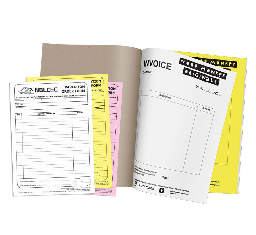 Customized Printing for your Business Transactional Books