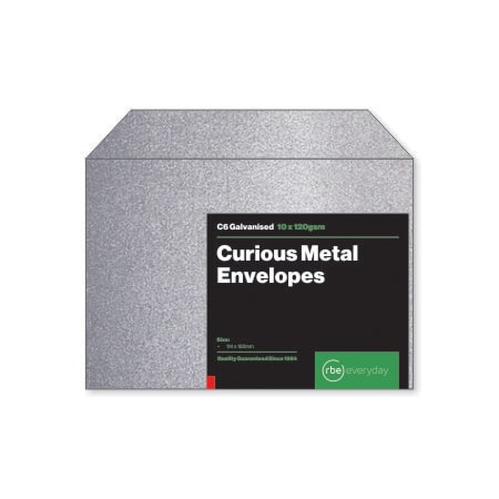 Curious Metal Galvanised C6 Envelopes