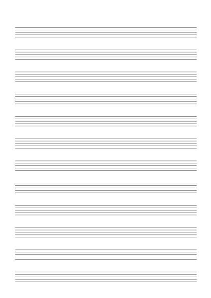 12 Stave Music Book Inside Form