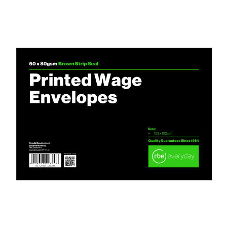 Printed Wage Envelopes