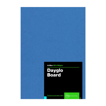 Dayglo Blue A4 Board