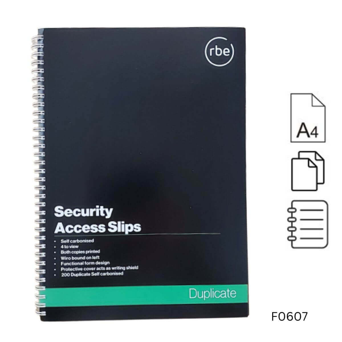 Security Access Duplicate Book - 4 to View