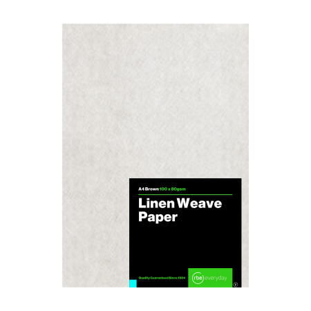 Linen Weave Brown Paper