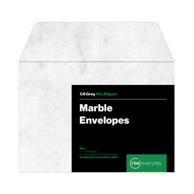 Marble Grey C6 Envelope