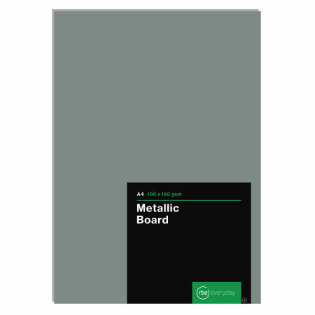 Metallic Silver A4 Board