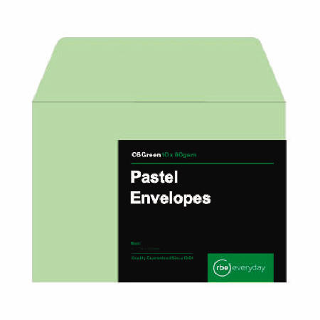 Pastel Green C6 Envelopes