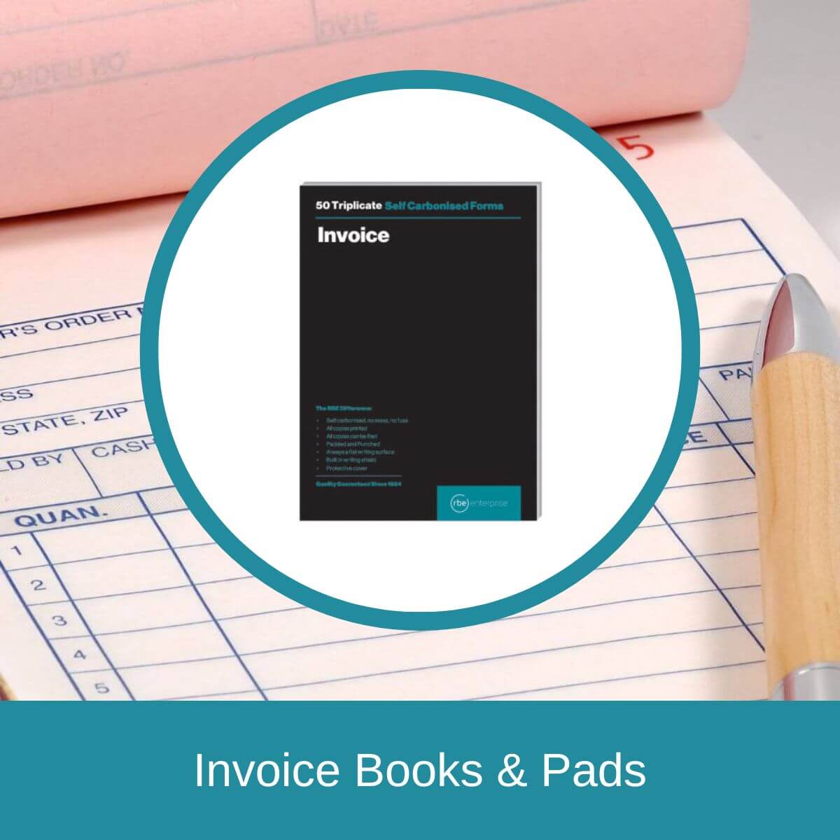 Invoice Books & Pads Product Options