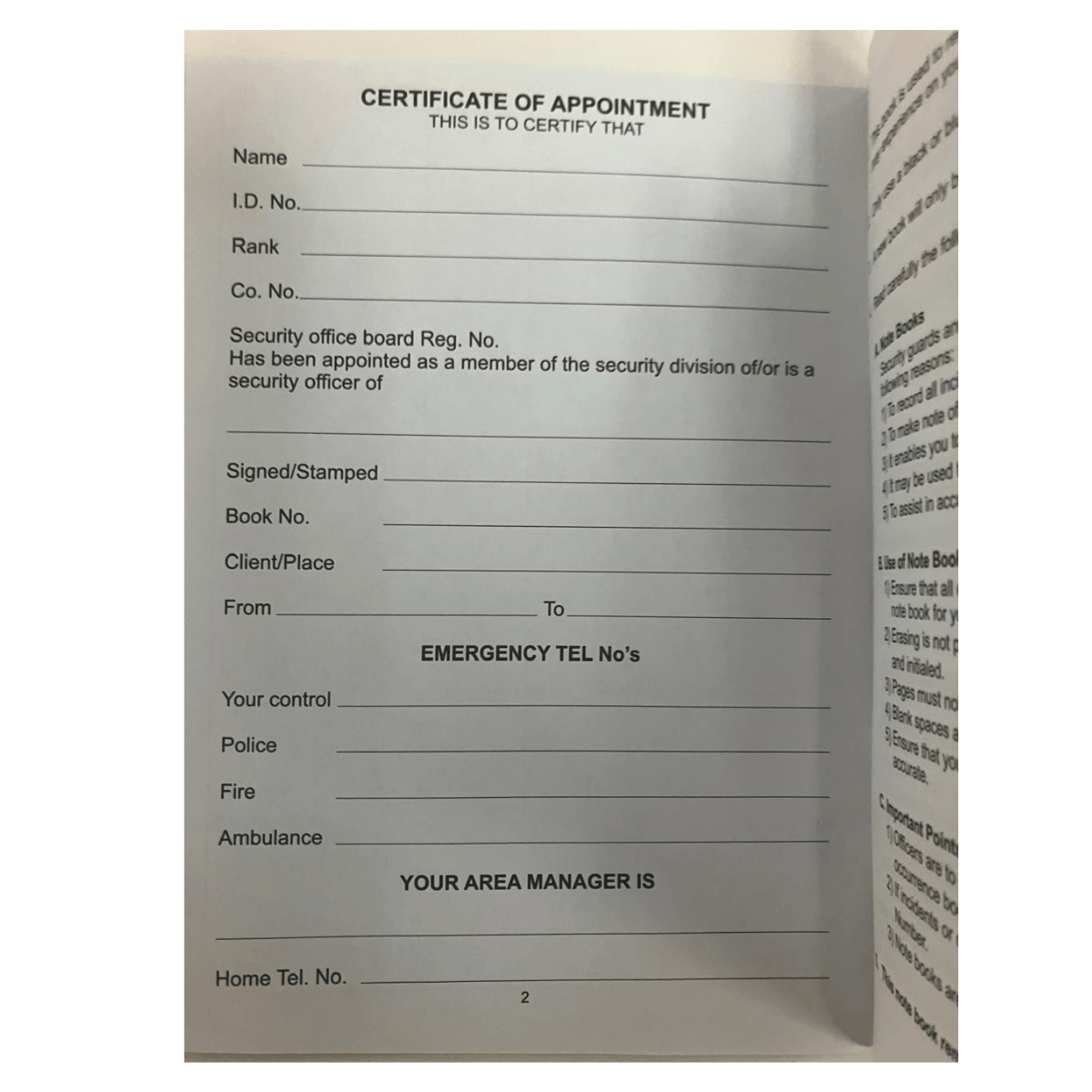 Security Officer Pocket Book - Image 5