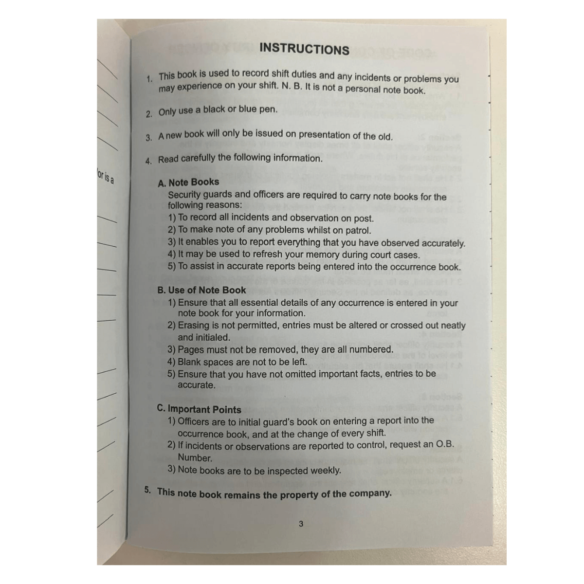 Security Officer Pocket Book - Image 6