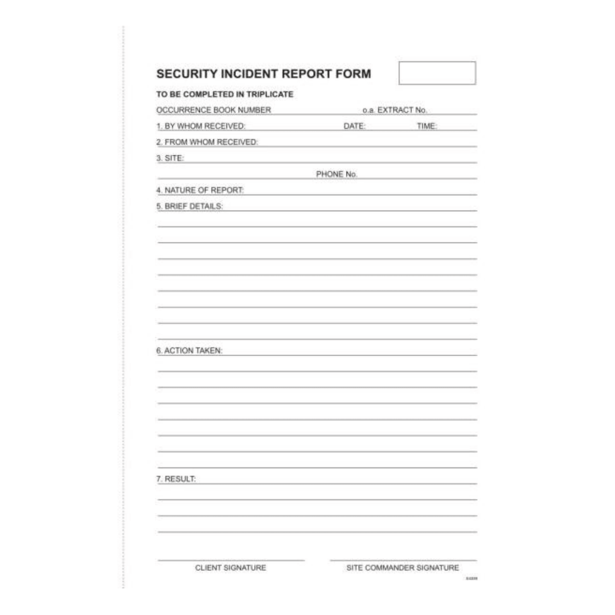 Security Incident Report Book - Image 5