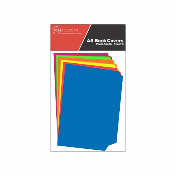 A5 Portrait Dayglo Book Covers