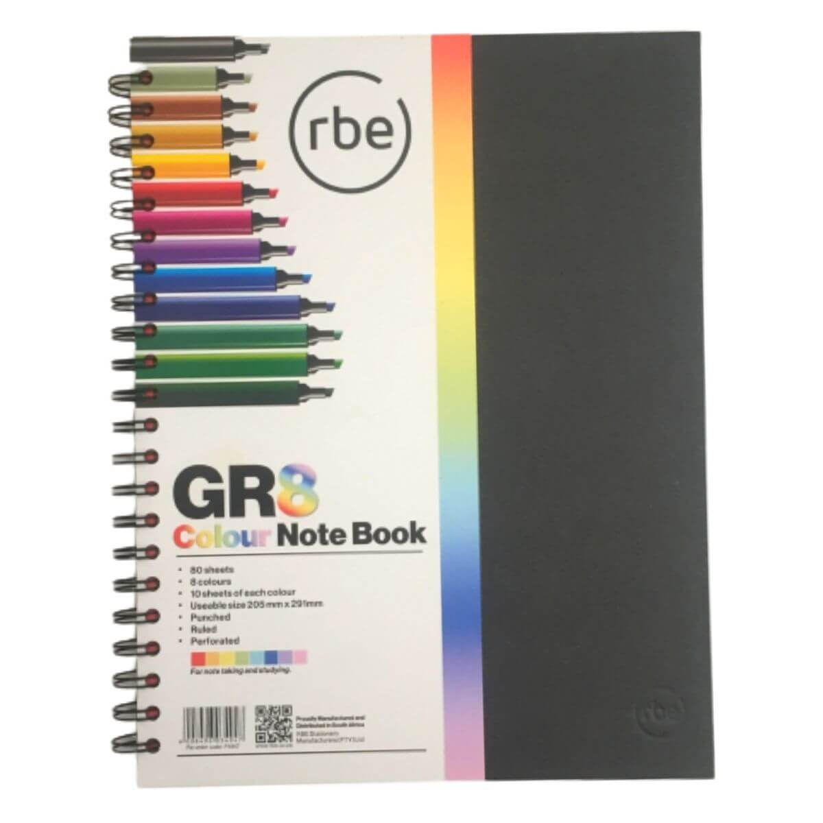 GR8 Colour Notebook with Perforated & Punched Pages