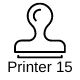 Colop Printer 15 Stamp - 2 Text Lines