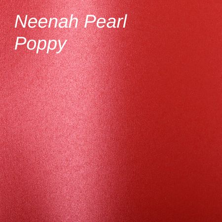 Neenah Pearl Poppy Swatch