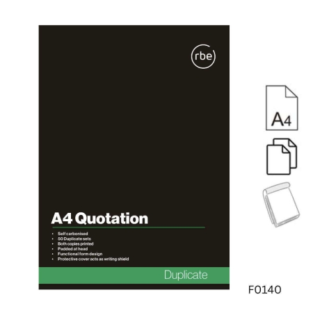 Duplicate A4 Quotation Pad