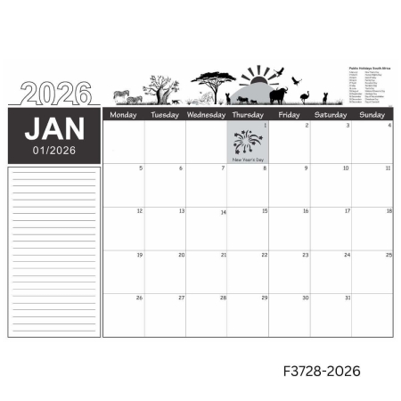 A3 Desk Calendar Pad