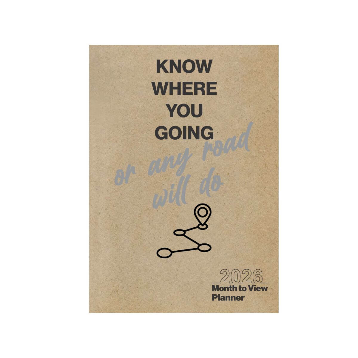 2026 A4 Month to View Planner Cover