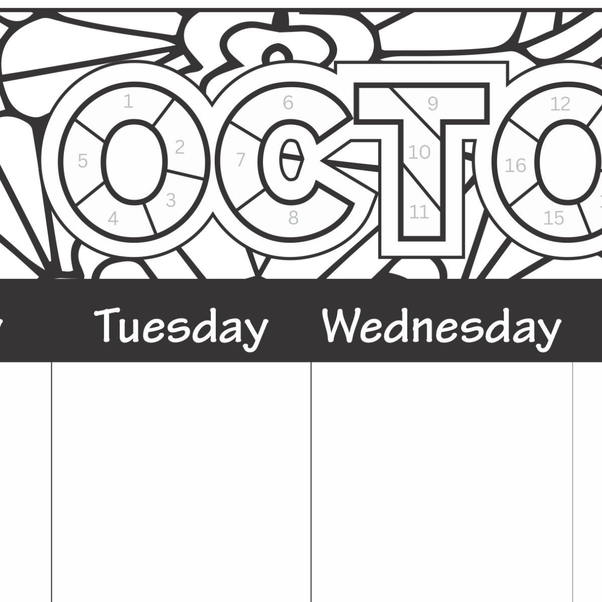 RBE 2027 A3 Doodle Calendar Pad