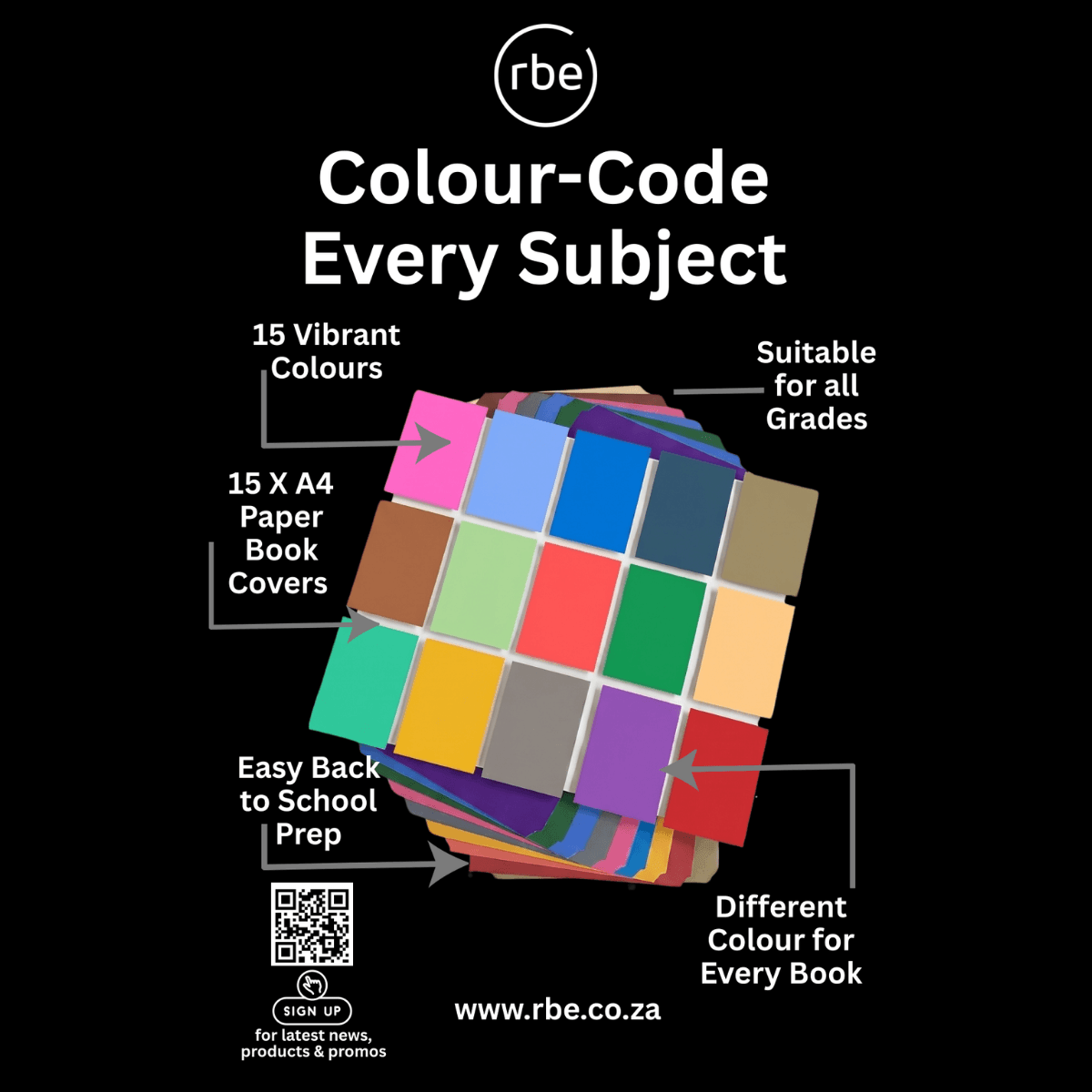 RBE A4 Pre-Cut Shades Book Covers
